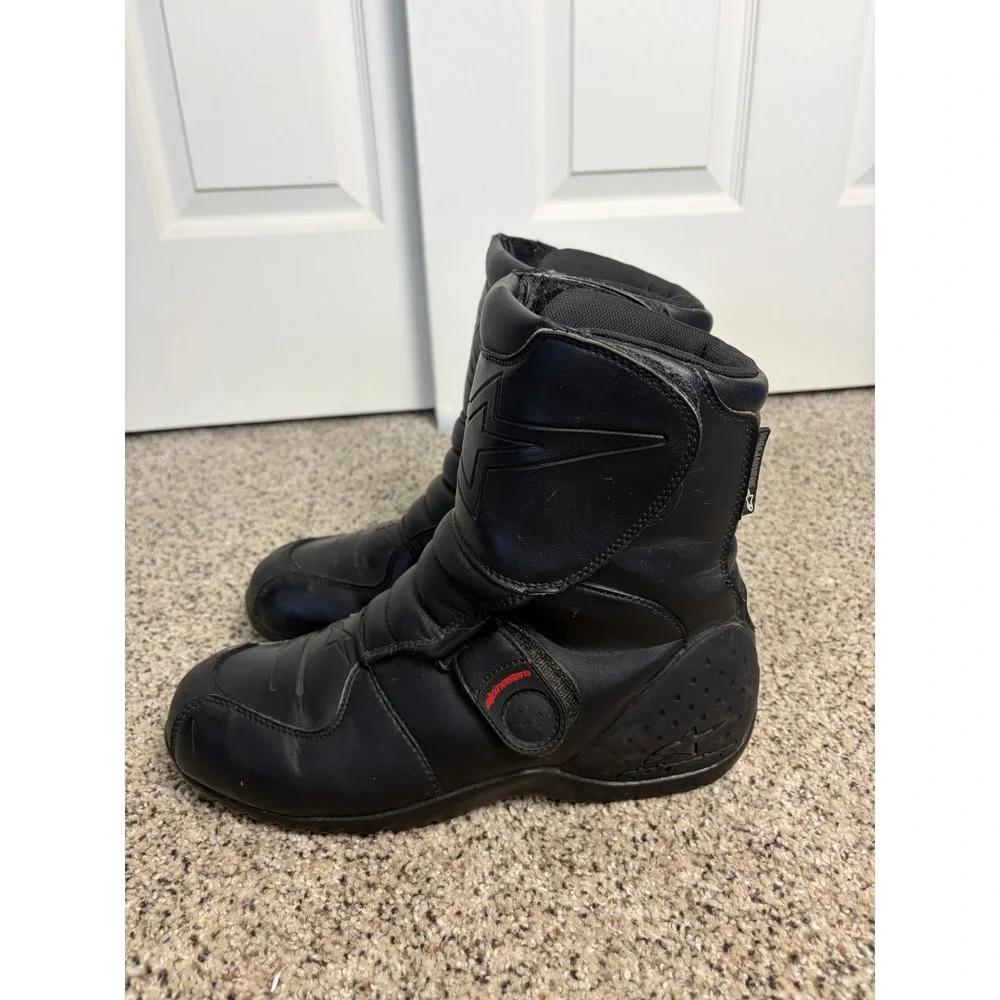 Alpinestars Motorcycle Boots Mens 10 Ridge Waterproof Touring Riding Black